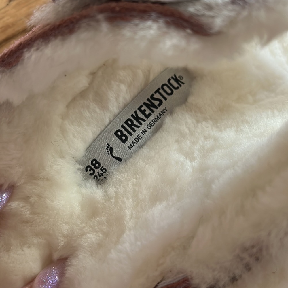 size 7 fluffy pink birkenstocks - Picture 2 of 3